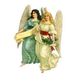 Christmas Angels, 1890 Premium Giclee Poster Print, 12x16