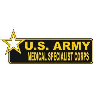  United States Army Medical Specialist Corps Bumper Sticker 