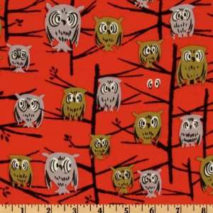  44 Wide Michael Miller Hoot Red Fabric By The Yard Arts 