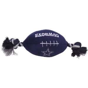  Pets First Dallas Cowboys Pet Football Rope Toy, 6 Inch 