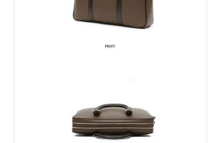 Mens PU Leather Shoulder Cross Body Briefcase Bag UG101 Color Black 