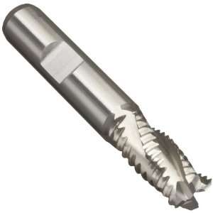 Union Butterfield 9003 Cobalt Steel End Mill, Uncoated (Bright) Finish 
