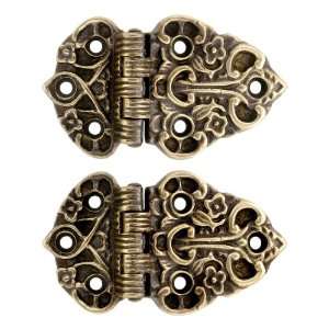   of Decorative Solid Brass Ice Box Hinges With Antique By Hand Finish