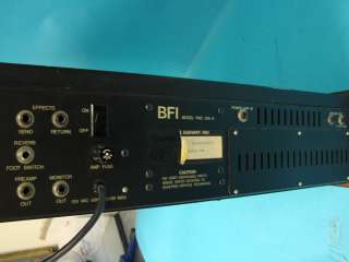 BFI Mixer PMC200 8 Mixer DJ Studio Bullfrog Pro Sound System Effects 