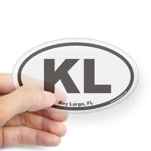  Key Largo KL Euro Florida Oval Sticker by  Arts 