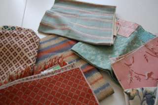 LOT COLLECTION OF 11 DECORATOR UPHOLSTERY FABRIC MEMO SAMPLES  