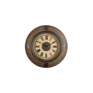  Uttermost Rust Tan Atley Rattan Clock