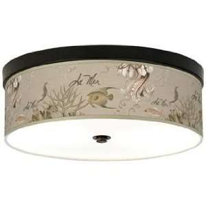   Jellyfish Giclee Energy Efficient Bronze Ceiling Light Home