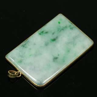   Antique Imperial Green Pendant Natural Untreated Grade A Jadeite Jade