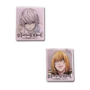  Death Note Near & Mello Anime Pins (Set of 2) Toys 