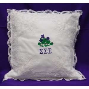 Chi Omega Battenburg Pillow