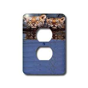  Wild animals   Tiger Cubs   Light Switch Covers   2 plug 