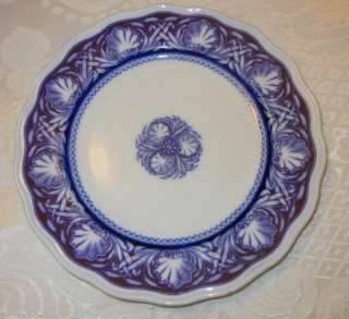 Antique Mid 19c Anthony Shaw FLOW BLUE Plate RARE  