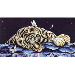    Cross Stitch Kit Tiger From Design Works Arts, Crafts & Sewing