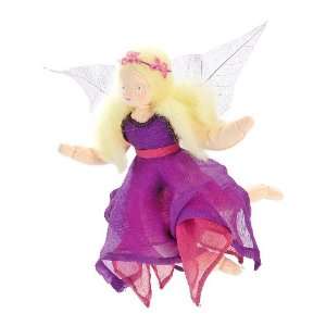  Yolanda Posable Fairy Doll with Leaf Wings and Wool 