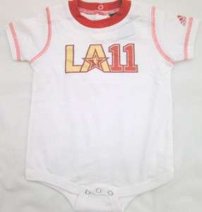 Adidas All Star West Infant 3 Piece Romper Set Red NBA  