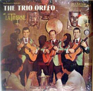 THE TRIO ORFEO at la taverne LP vinyl FPM 154 VG 1965  