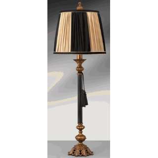 Complements 51076SDCG Gold with Black Legacy Buffet Lamp with Charcoal 