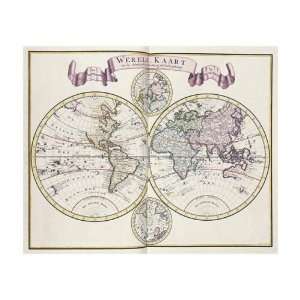  Nieue Hand Atlas by Isaak Tirion. size 26 inches width by 