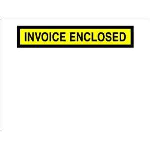   Yellow Invoice Enclosed Packing List Envelopes