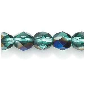   Glass Bead, Aquamarine Azuro Aurora Borealis, 200 Pack Arts, Crafts