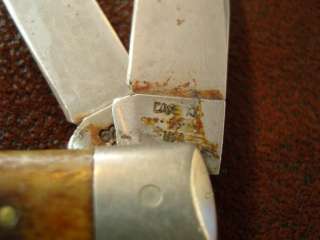 Vtg CASE XX 6254 Folding Knife 9 Dot TRAPPER BONE HANDLE SS USA Made 2 