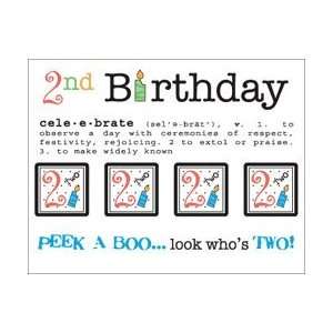  2nd Birthday Say It With Stickers Mini Arts, Crafts 