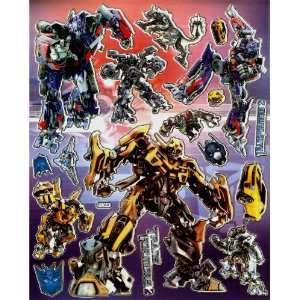 Transformers STICKER Sheet BL340 ~ Megatron Bumblebee Optimus Prime 