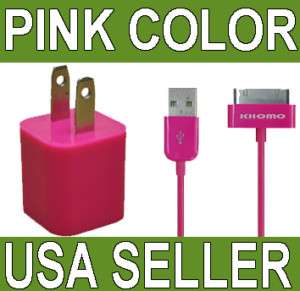 Pink Brick Adapter USB Wall Charger For Apple iPhone 3G  