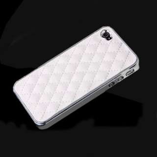   Leather Chrome Case Cover for All Apple iPhone 4S and CDMA iPhone 4