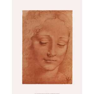  Testa di Giovinetta by Leonardo Da Vinci 12x16