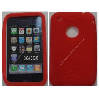 5x All Red Color Apple iPhone 3G 3GS Silicon Case