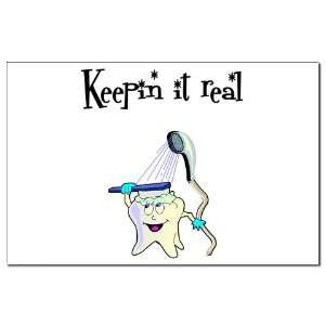  Keepin It Real Teeth Mini Poster Print by  Patio 