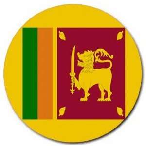  Sri Lanka Flag Round Mouse Pad