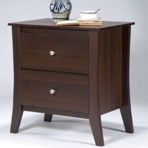   Designs YNJ 02WNT Kinsley Nightstand Finish Black Furniture & Decor