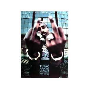  Tupac Poster Middle Fingers