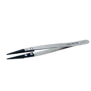 Aven 18768 Pattern 2ACF Straight Tweezer, Carbofib, 5 Length  