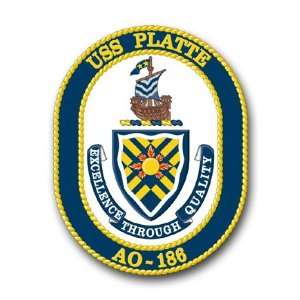  US Navy Ship USS Platte AO 186 Decal Sticker 3.8 