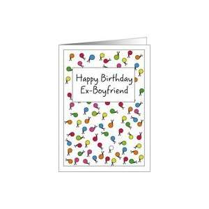  Happy Birthday Ex Boyfriend Confetti & Scissors Card 