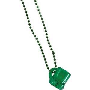   20 St. Patricks Day Beaded Chain Necklace w/Beer Mug Toys & Games