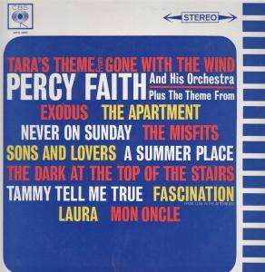 PERCY FAITH AND HIS ORCHESTRA taras theme from gone with the wind LP 