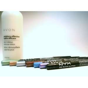  NYX Glitter Eye Liners & Avon Eye Makeup Remover Beauty