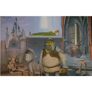  Jens Schnabel Original Heroes Original Oil on Canvas Shrek 