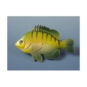  The Outdoorsmans Fine Painted Pewter Pin Sunfish By River 