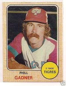 1974 Venezuelan Sticker PHILL GADNER Tigers Aragua 076783016996  