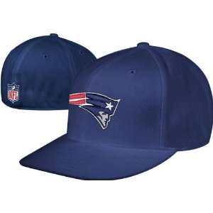  New England Patriots 2009 Navy Fitted Sideline Flat Brim 