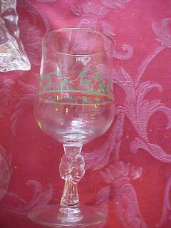 Christmas Holiday by ARBY Holly Berry Wine Glass Goblet  