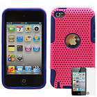 Apple Ipod Touch 4g 2 in 1 Hybrid Pink Blue case  