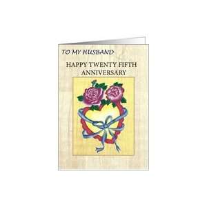  HAPPY TWENTY FIFTH ANNIVERSARY Card Health & Personal 