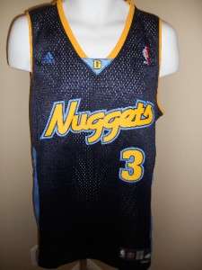 NEW TY LAWSON #3 Denver NUGGETS MEDIUM M +2 SWINGMAN Adidas SEWN 